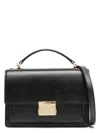 Golden Goose 'venezia' Black  Hand Bag With Lettering Logo And Clasp Closure In Black