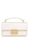 Golden Goose Deluxe Brand Structured Handbag With Gold-tone Clasp And Detachable Strap In White
