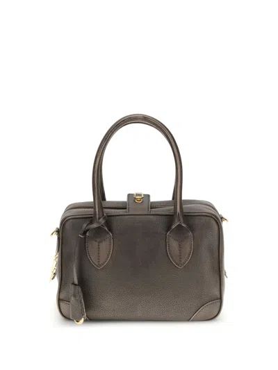 Golden Goose Women Vita Bag Treated Leather Body Gold Metal In Multi