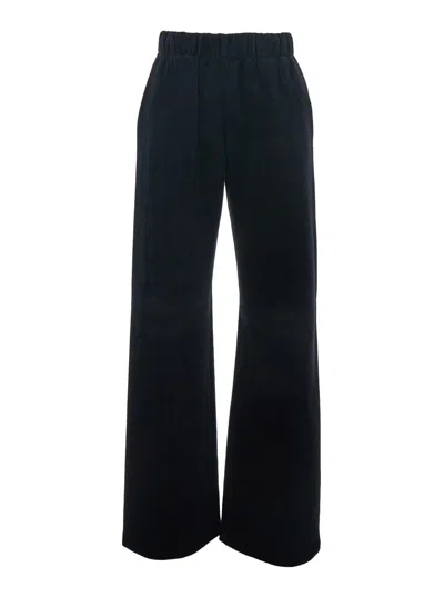 GOLDEN GOOSE GOLDEN GOOSE WOMEN BLACK JOGGER PANTS WITH ELASTIC WAISTBAND IN COTTON BLEND MAN