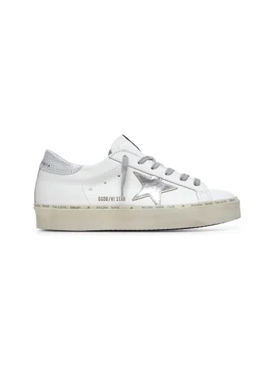 Golden Goose Women White Hi Star Sneakers
