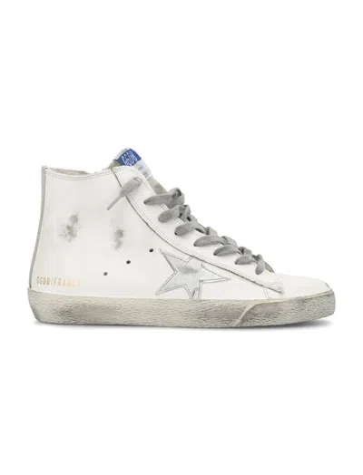 Golden Goose White High-top Sneakers In Multi
