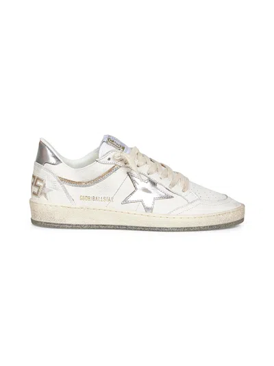Golden Goose Women White Leather Ball Star Sneakers In Multi