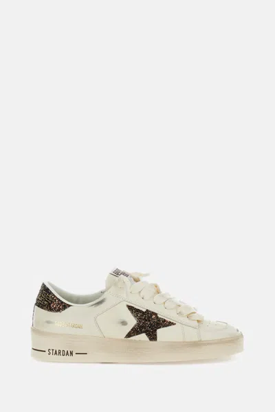 Golden Goose Women White Leather Sneakers In Neutral