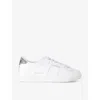 Golden Goose Worn-out Sparkle Low-top Sneakers In White
