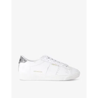 GOLDEN GOOSE WOMENS WHITE/COMB WOMEN'S MATCHSTAR 10449 LEATHER LOW-TOP TRAINERS EUR 42/ 9 UK