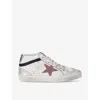Golden Goose Low Top Sneakers Distressed Effect In White/comb