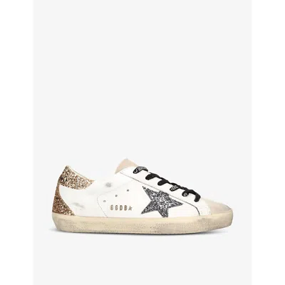GOLDEN GOOSE WOMENS WHITE/COMB WOMEN'S SUPER-STAR 82532 LEATHER LOW-TOP TRAINERS EUR 35 / 2 UK