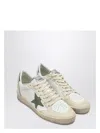 Golden Goose White/green/silver Ballstar Sneakers