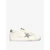 GOLDEN GOOSE GOLDEN GOOSE WOMEN'S WHITE/OTH SUPERSTAR 80185 LOGO-PRINT LEATHER LOW-TOP TRAINERS