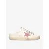 Golden Goose Leather Superstar Sabot Sneakers In White/oth