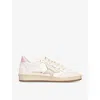 Golden Goose Db Ball Star Sneakers White/orchid In White/oth