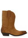 Golden Goose Wish Star Pointed Toe Western Boot In Brown