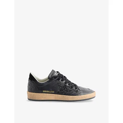 GOLDEN GOOSE WOMENS GOLDEN GOOSE BALL STAR LEATHER TRAINERS
