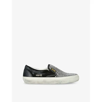 Golden Goose Black Slip On Sneakers