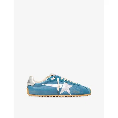 Golden Goose Womens Blue Other Marathon Speed 50962 Leather Trainers Eur 40 / 7 Uk