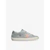 Golden Goose Grey Suede Super-star Low-top Sneaker