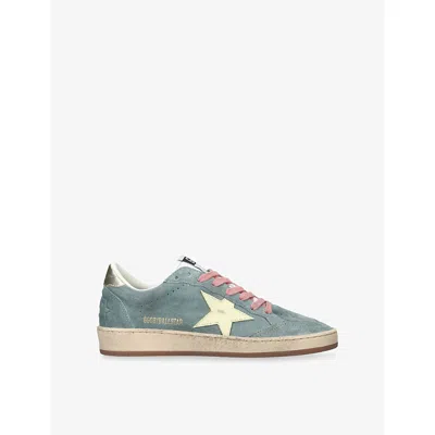 Golden Goose Suede Ball Star Sneakers In Blue