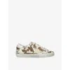Golden Goose Pony Hair Super-star Sneakers In Brown
