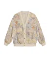 Golden Goose Womens Cardigan With Floral Print And Embroidery In Multi