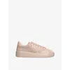 Golden Goose Womens  Pure Star 15678 Embroidered Suede Low-top Trainers In Pale Pink