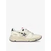 Golden Goose Running Sneaker In White/comb