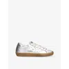 Golden Goose Womens Silver Superstar 70100 Metallic Leather Low-top Trainers In Silver