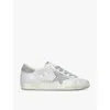 Golden Goose Womens Silver Superstar 70302 Leather Low-top Trainers In Silver