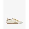 Golden Goose Leather True Star Sneakers In White/comb