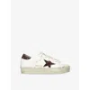 Golden Goose Starry Sneakers With Glitter Heel Tab In White