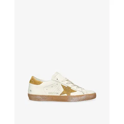 GOLDEN GOOSE WOMENS WHITE WOMEN'S SUPER-STAR LEATHER LOW-TOP TRAINERS EUR 39 / 6 UK