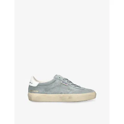 Golden Goose Womens Grey/p.cmb Soul Star Suede Low-top Trainers Eur 38/5 Uk