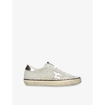 Golden Goose Womens Grey/p.cmb Women's Super-star Suede Low-top Trainers Eur 36 / 3 Uk