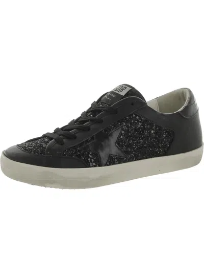 Golden Goose Womens Leather Casual And Fashion Sneakers In Black