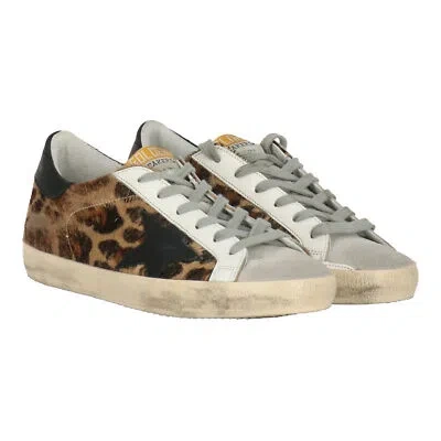 Pre-owned Golden Goose Womens Leopard Sneaker Msrp $780