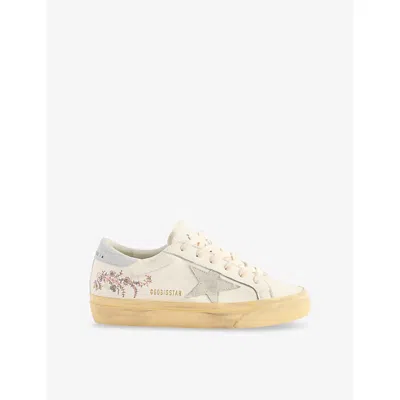 Golden Goose Womens Mult/other Superstar Leather Low-top Trainers Eur 37 / 4 Uk In Multi