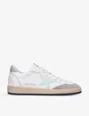 Golden Goose Womens Other Women's Exclusive Ballstar Iridescent-start Leather Low-top Trainers Eur 35 / 2 Uk In White/beige