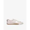 Golden Goose Womens  True Star 25741 Low-top Suede Trainers In Pink Comb
