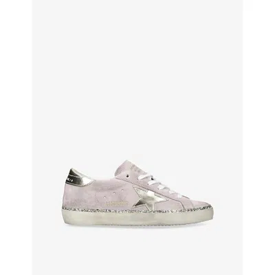 Golden Goose Womens Pink Women's Super-star Suede Low-top Trainers Eur 38/5 Uk
