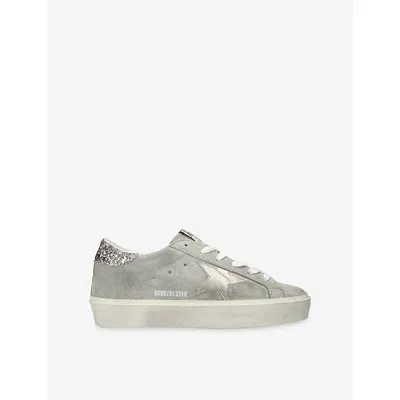 Golden Goose Womens  Hi Star 15260 Suede Trainers In Brown
