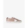 Golden Goose Super-star Sneakers In Silver Com