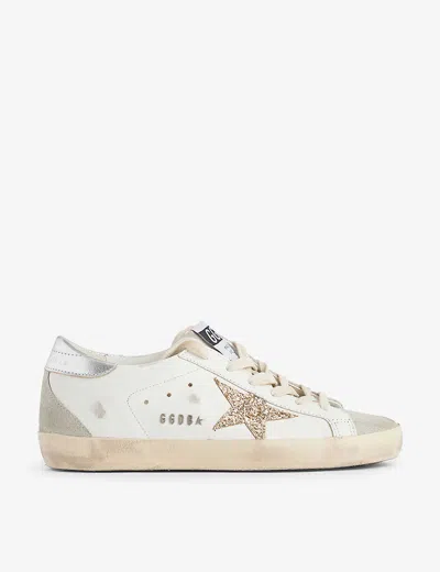 Golden Goose Superstar 10417 Star-applique Low-top Leather Trainers In White/oth