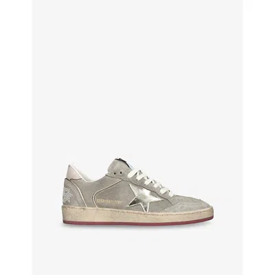 Golden Goose Womens Taupe Women's Ball Star Suede Low-top Trainers Eur 40 / 7 Uk In Brown
