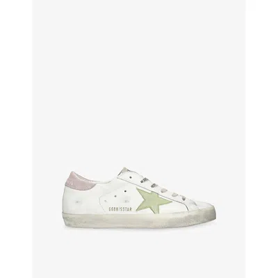 Golden Goose Womens  Super-star 12120 Leather Low-top Trainers In White/comb