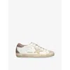 Golden Goose Unisex Hi Star Lace Up Sneakers In White/comb