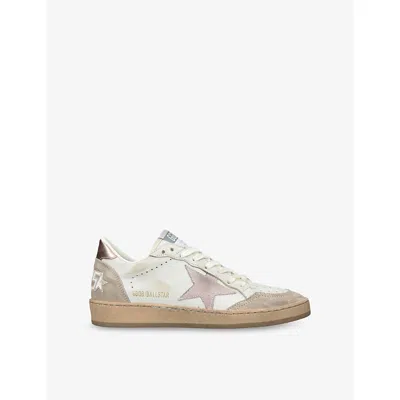GOLDEN GOOSE WOMENS GOLDEN GOOSE WOMEN'S BALL STAR LEATHER LOW-TOP TRAINERS