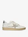 Golden Goose Womens  Ballstar 10273 Leather Low-top Trainers In White/oth