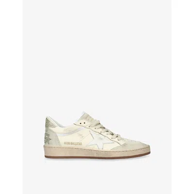 Golden Goose Womens White/oth Ballstar Leather Low-top Trainers Eur 41 / 8 Uk