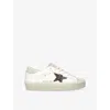 Golden Goose Womens  Hi Star 10318 Leather Low-top Trainers In White/oth