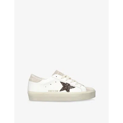 Golden Goose Womens  Hi Star 10318 Leather Low-top Trainers In White/oth